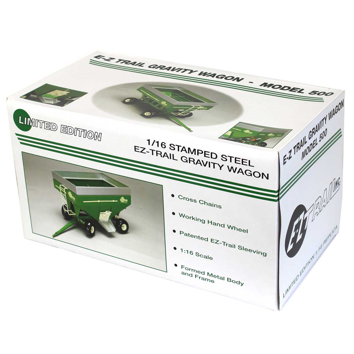 1/16th Stamped Steel E-Z Trail Wagon in Green Cust-853