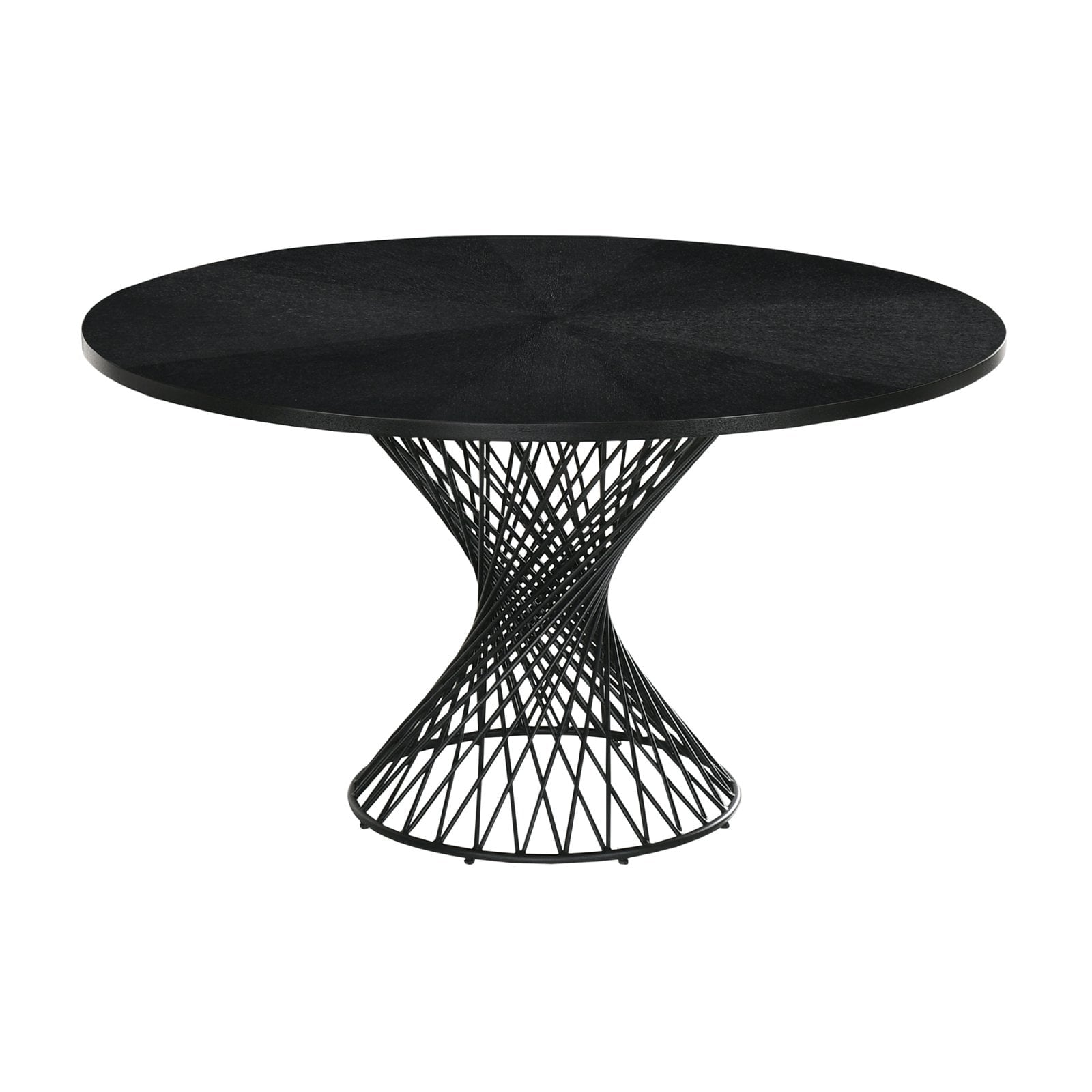 Armen Living Cirque Round Mid-Century Modern Pedestal Dining Table