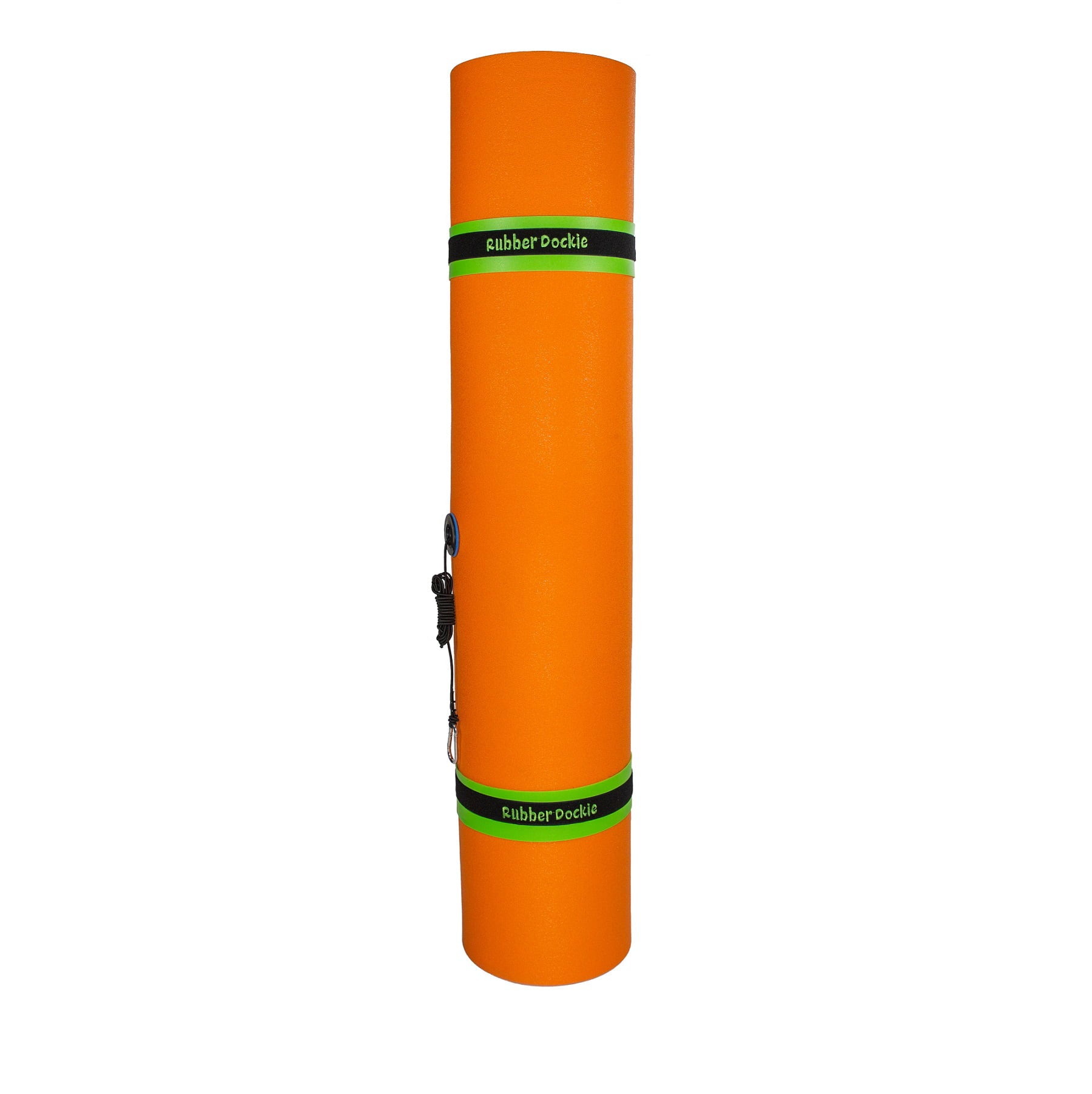 Rubber Dockie 9x6 ft Premium Foam Floating Water Mat Pad (Green and Orange)