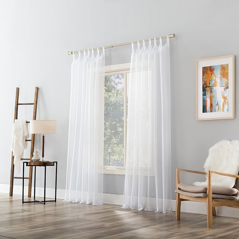 No. 918 1-Panel Emily Sheer Voile Tab Top Window Curtain