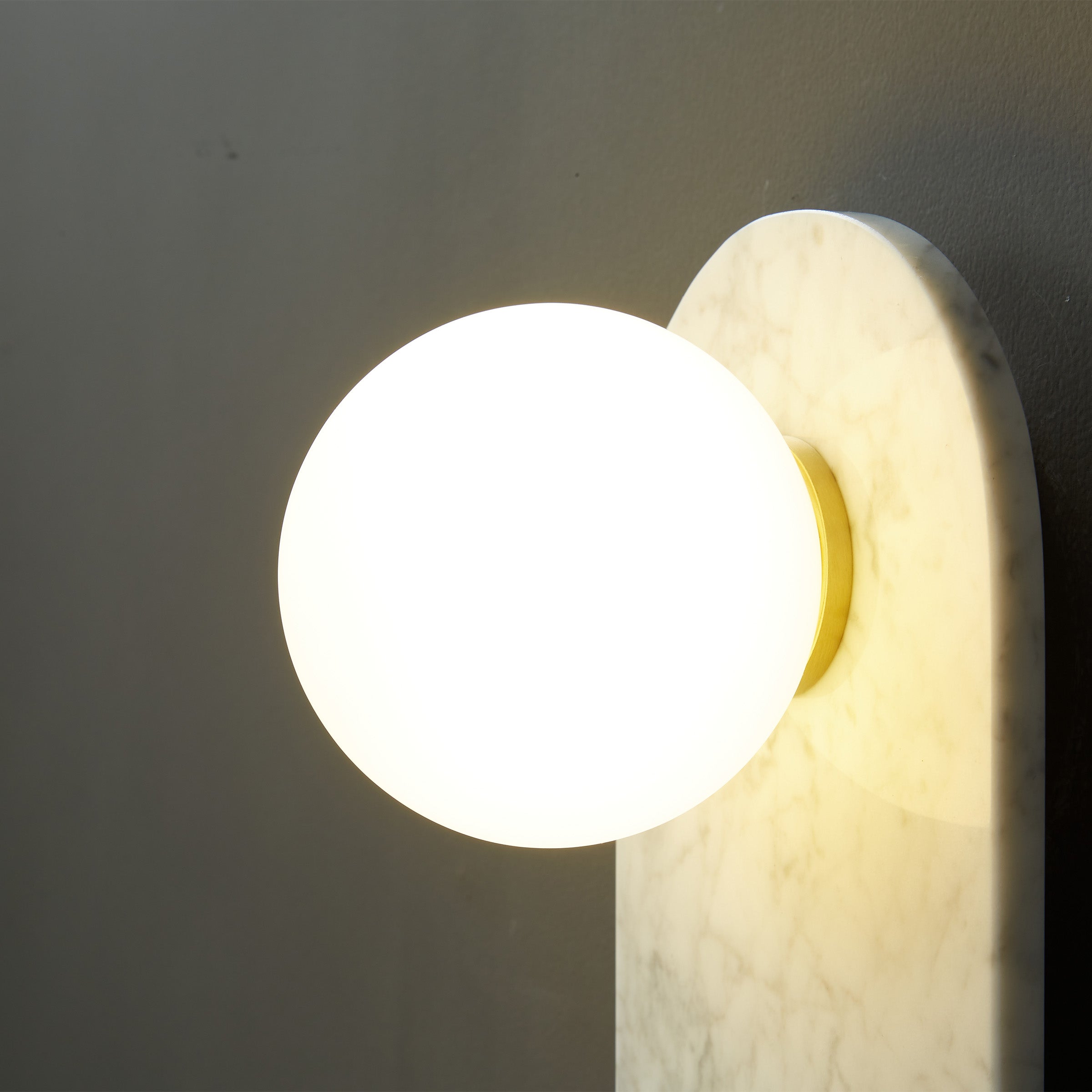 White Marble Wall Lamp 6617-We