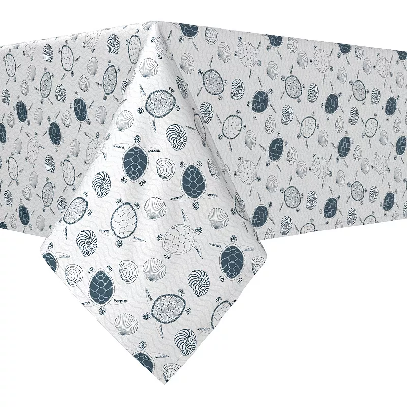 Square Tablecloth， 100% Polyester， 70x70， Underwater Wildlife