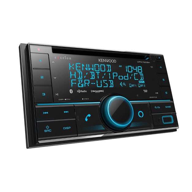 Kenwood Excelon Dpx795bh Bluetooth Usb Double Din Cd Receiver With A Sirius Xm Sxv300v1 Connect Vehicle Tuner Kit For Satellite Radio