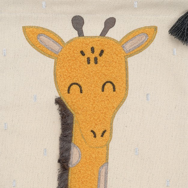 Lambs amp Ivy Giraffe Canvas Banner Nursery Wall Art Wall Hanging Yellow