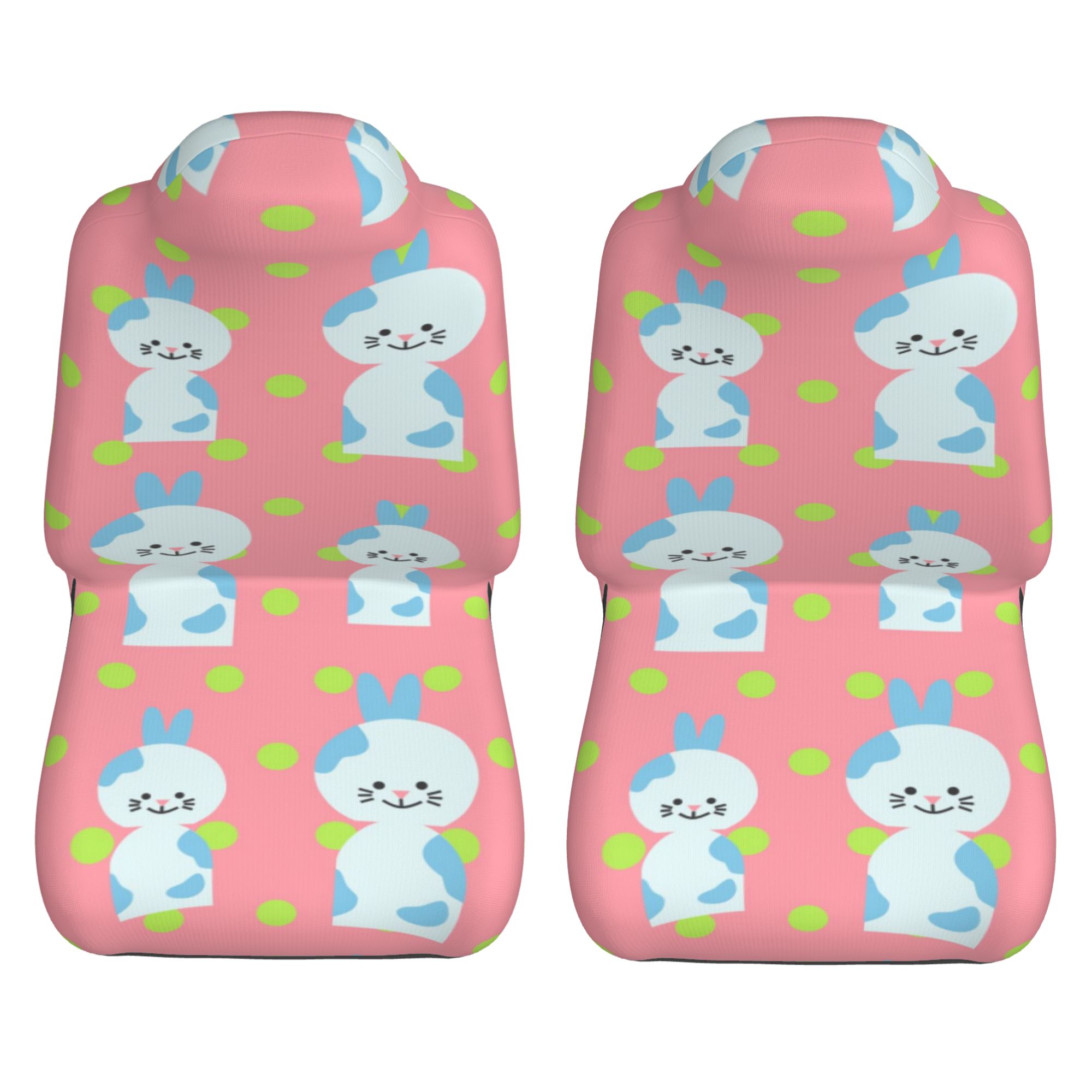 ZICANCN Car Seat Cover Bunny Rabbit Easter Car Front Seat Covers Protectors ， Automotive Seat Covers for Cars Trucks Suv