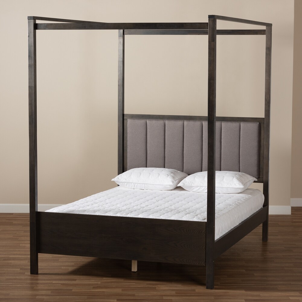 Natasha Modern and Contemporary Platform Canopy Bed