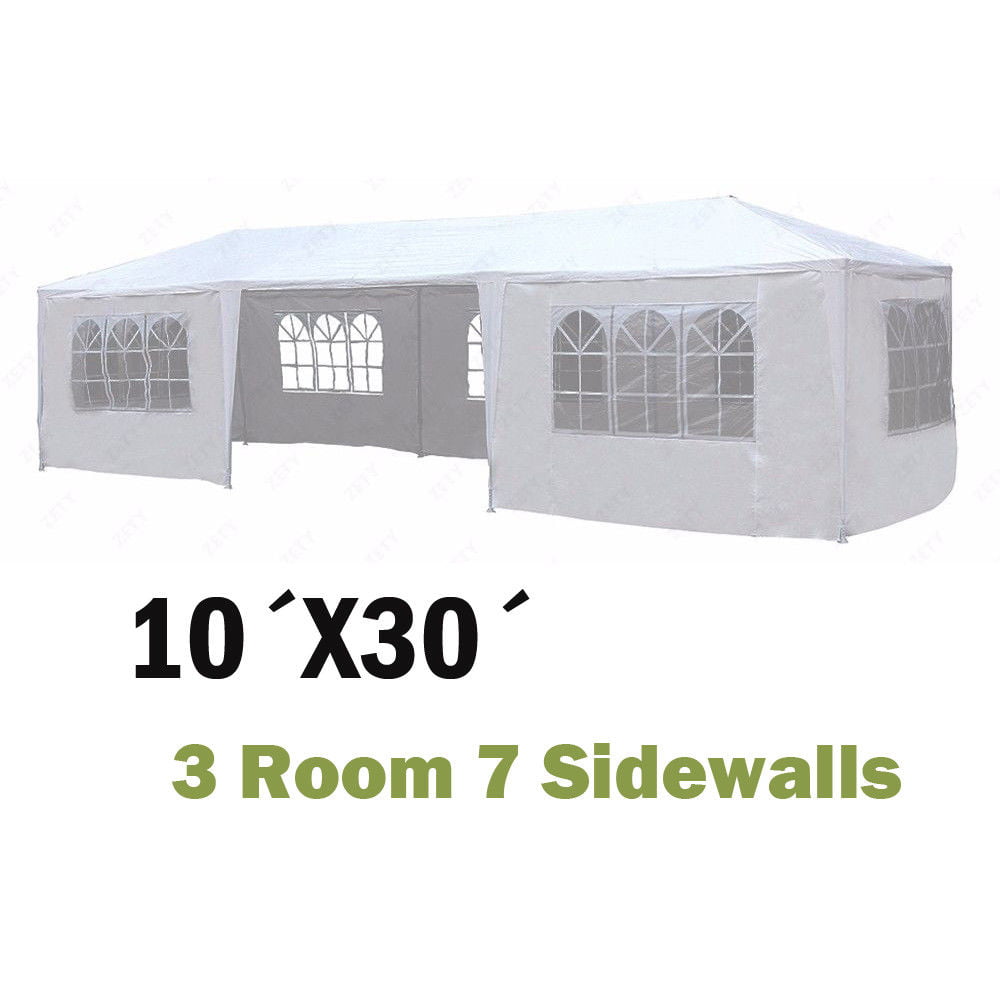 Zimtown Party Wedding Outdoor Patio Tent w/7 Canopy Gazebo Pavilion Event 10'x30'