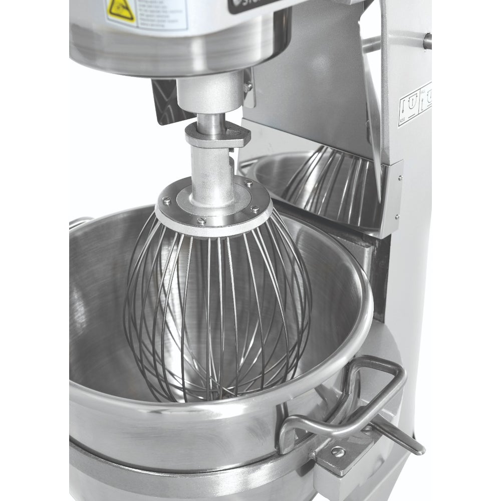 Chronos 30R-003 Commercial 30 Qt. Planetary Stand Mixer with Bowl， Guard， Accessories， and #12 Attachment Hub， 120V， 1-3/4 HP