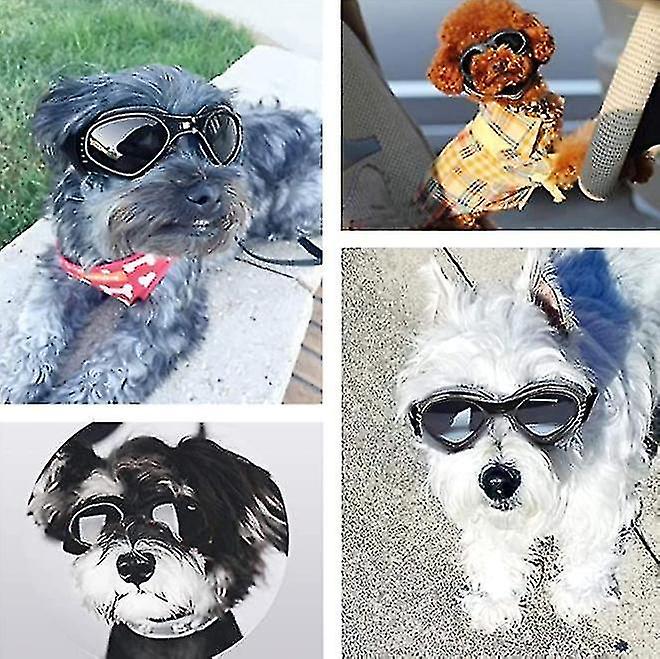 Dog Sunglasses - Adjustable Belts For Uv Sunglasses - Waterproof Protection For Small And Medium-siz