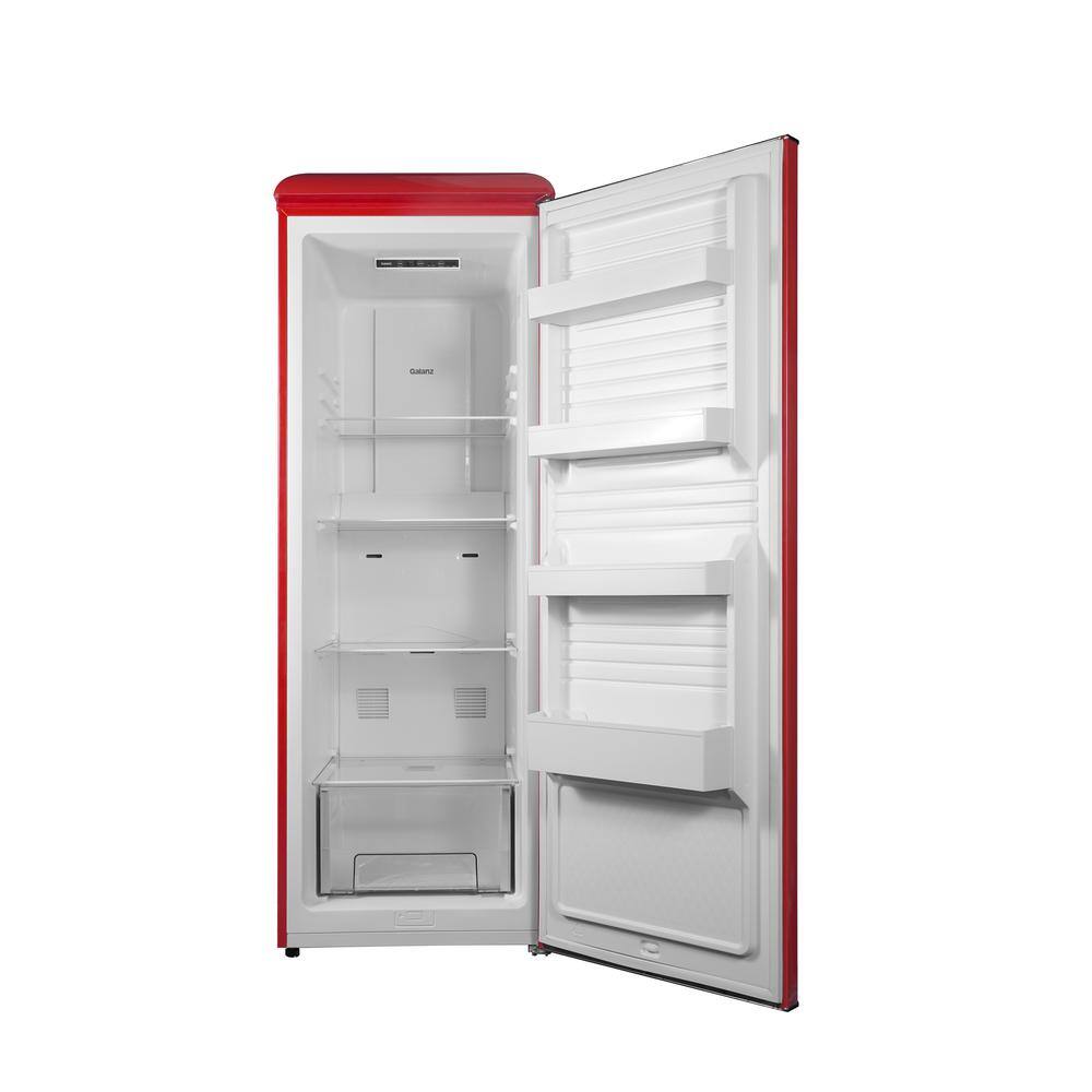 Galanz 11 cu. ft. Frost Free Convertible Upright Freezer or Fridge in Hot Rod Red with Electronic Temperature Control GLF11URDG16