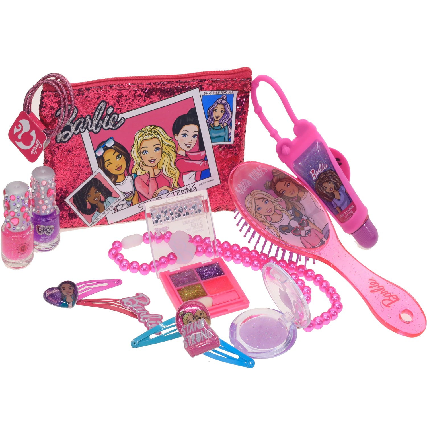 Barbie - Townley Girl Cosmetic Makeup Box Set for Girls, Ages 3+