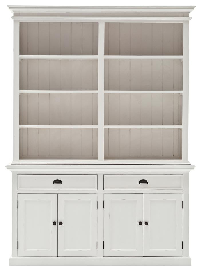 Classic White Hutch Bookcase With Versatile Storage  Belen Kox   Contemporary   Bookcases   by BisonOffice  Houzz