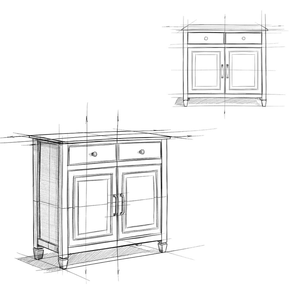 WYNDENHALL Hampshire Solid Wood Traditional Entryway Storage Cabinet   40\