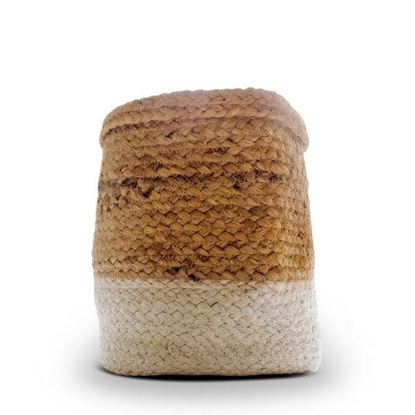 8 inch (20 cm) Eco friendly Jute Planter (Ivory)