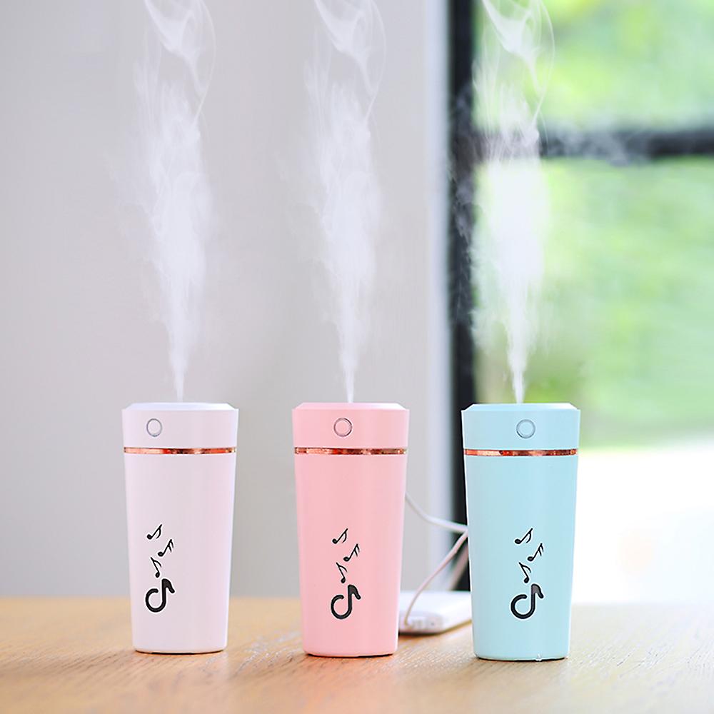 200ml Usb Humidifier Cup Multi-color Night Lamp Aromatherapy Portable Silent For Home Office Car Blue