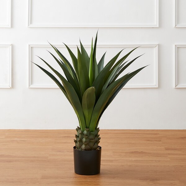 Glitzhome 39H Potted Artificial Spiked Agave Tree With Real Touch