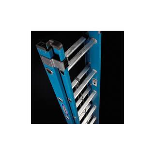 Werner 20 ft. Fiberglass Extension Ladder with 250 lb. Load Capacity Type I Duty Rating FE1020-2