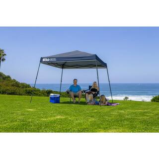 10 ft. x 10 ft. Straight-Leg Pop-Up Instant Canopy in Midnight Blue with Corrosion-Resistant Frame 64 sq. ft. of Shade 164184DS