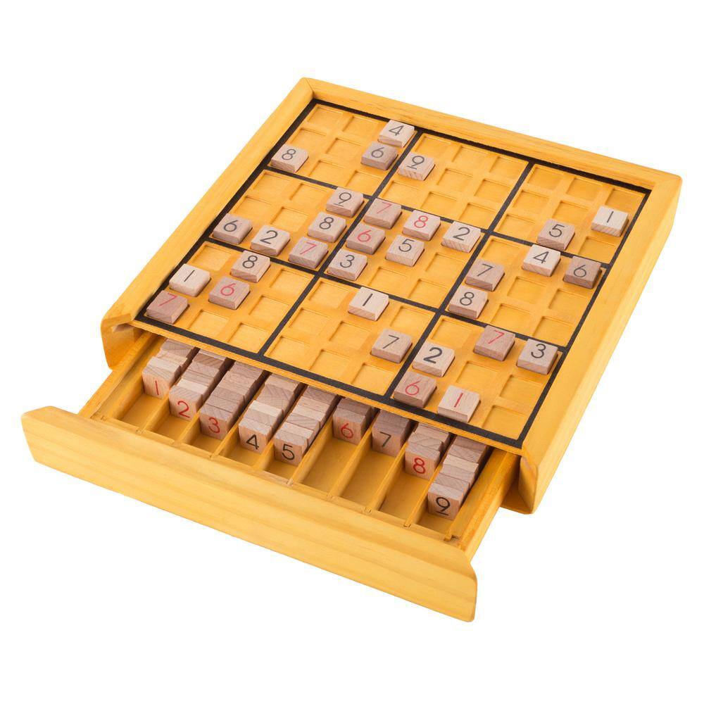 Hey! Play! Wooden Sudoku Board Game Set HW3500015
