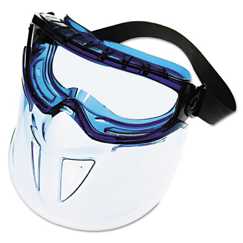 KleenGuard V90 Series Face Shield， Blue Frame， Clear Lens (18629)