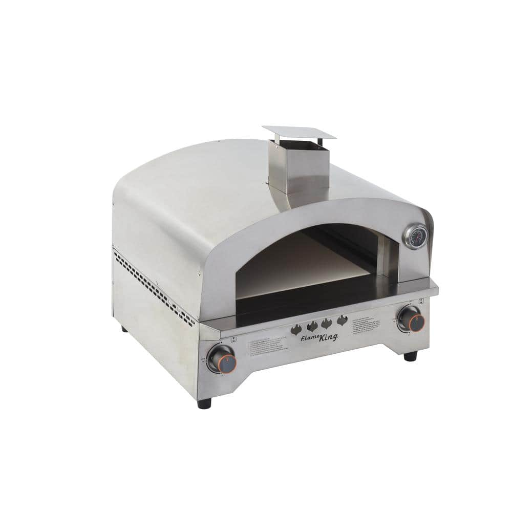 Flame King Multi-Function Propane Pizza Oven with 13 in. Pizza Stone YSN-SSPZG