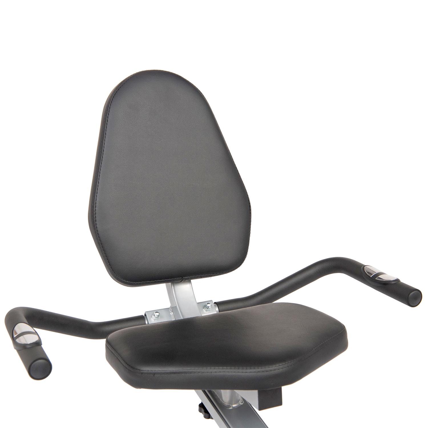 Body Champ BRB852 Magnetic Recumbent Bike， Heart Rate Monitor， Max. Weight 250 lbs.