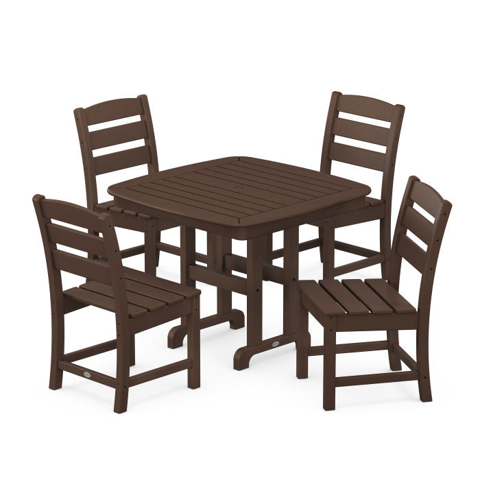 Polywood Lakeside 5-Piece Side Chair Dining Set PWS652-1