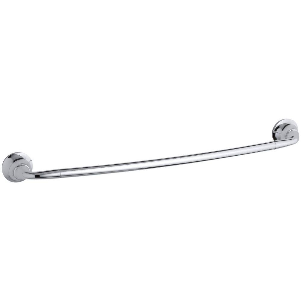 KOHLER Forte Sculpted 24 in. Towel Bar in Polished Chrome K-11371-CP