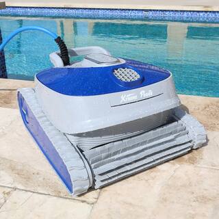 XtremepowerUS Robotic Swimming Vacuum Pool Cleaner with Control Box and Ultra-Efficient Dual Scrubbing Brushes 75065-H