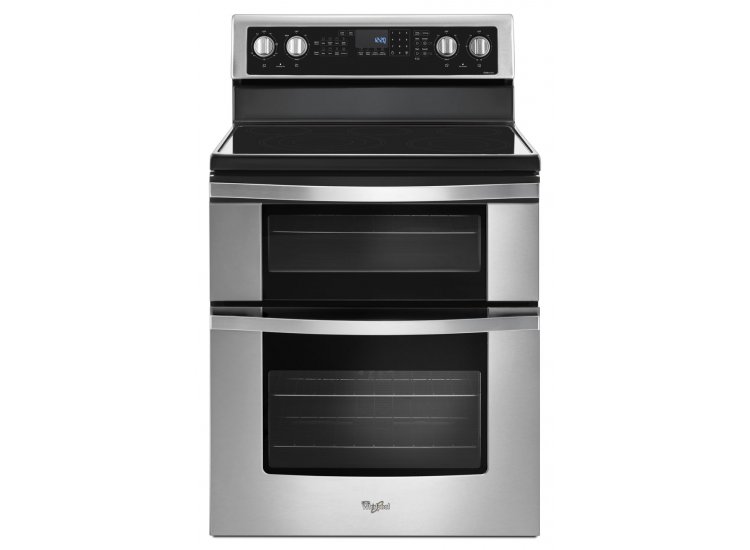 Whirlpool 6.7 Cu. Ft. Stainless Steel Electric Double Oven Range With True Convection