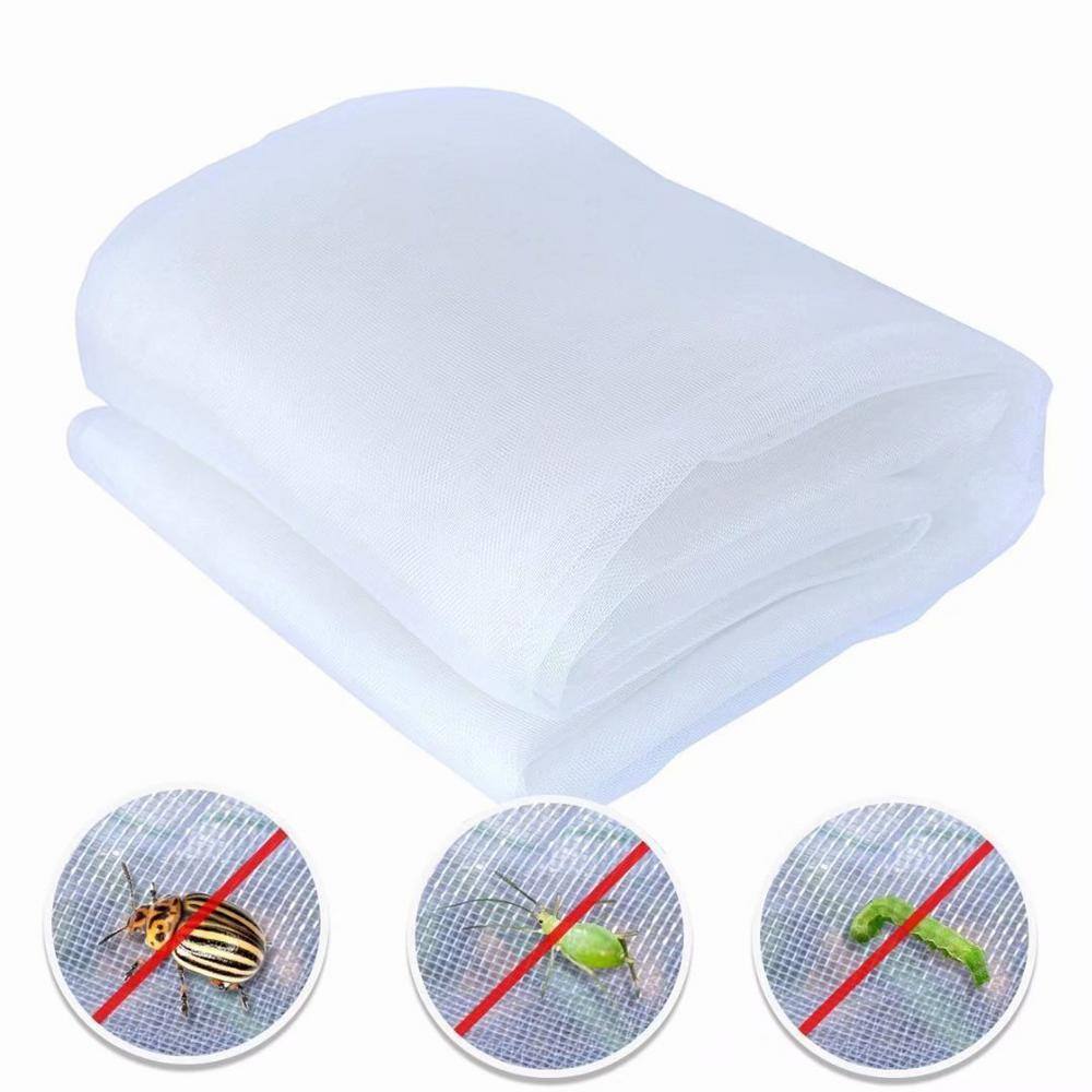 Agfabric 8 ft. x 20 ft. White Garden Mosquito Netting Bug Insect Net Protect Plants Fruits Flowers INP08020W