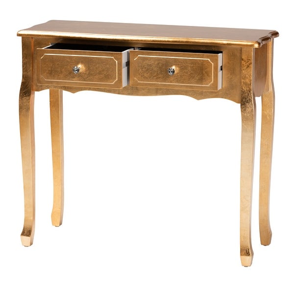 Newton Classic and Traditional 2-Drawer Wood Console Table