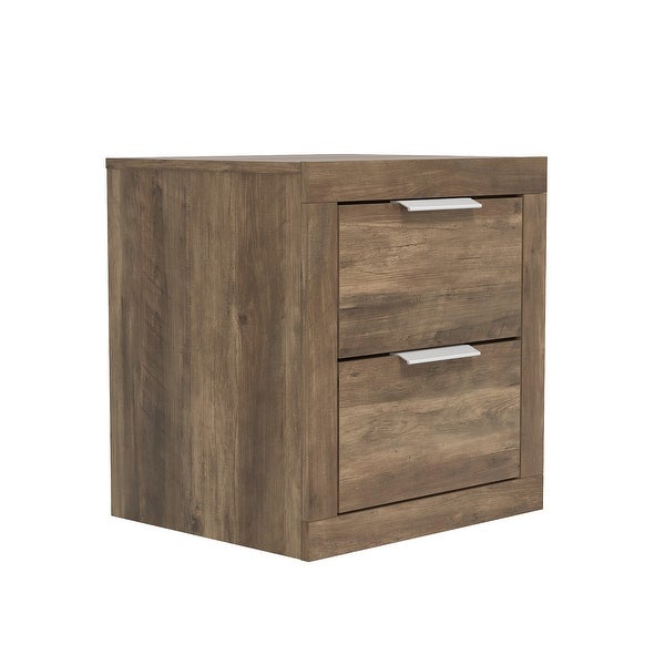 GALANO Furniture Harlowin 2-Drawer Bedside Table Cabinet Nightstand w/Drawers Storage (20.3 in. × 16.3 in. × 18.9 in.) - - 36761765