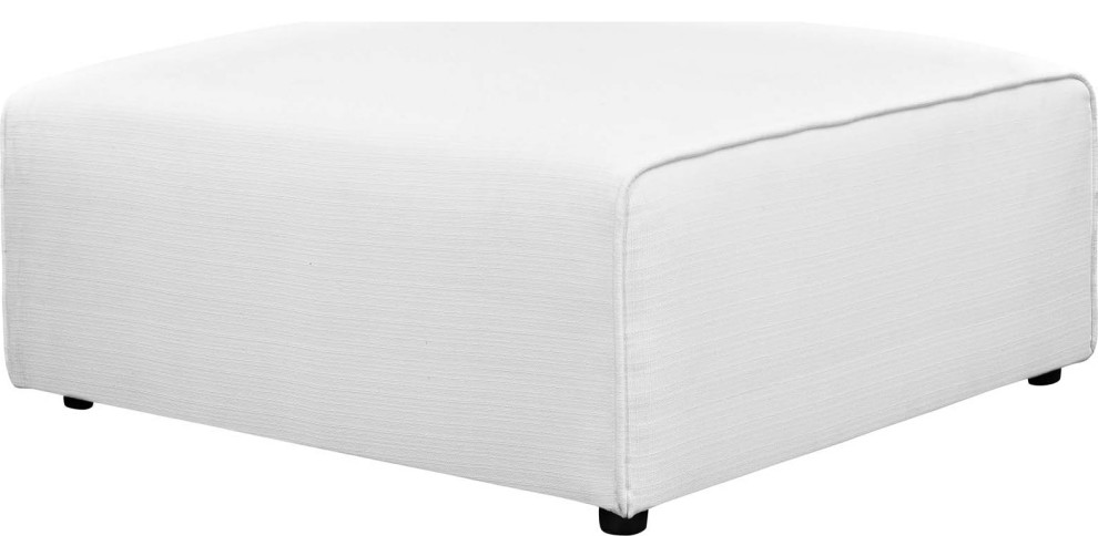 Somerton Fabric Ottoman   Contemporary   Footstools And Ottomans   by HedgeApple  Houzz