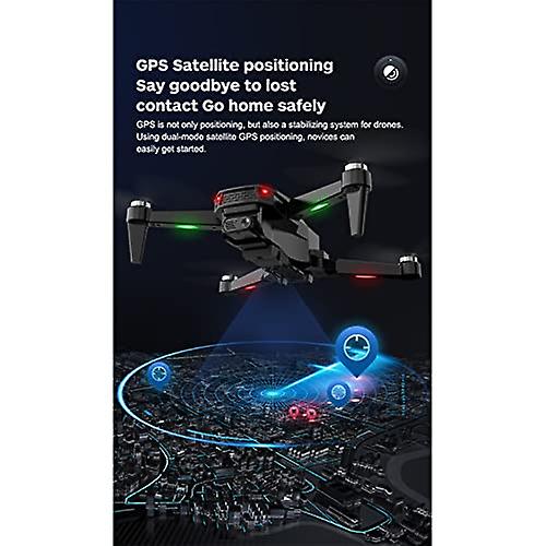 Drone With Hd 8k Aerial Photography Dual Camera， Folding Brushless Gps Remote Control Quadcopter， 40 Minutes Flight Time， Esc Gimbal， Orbiting Flight