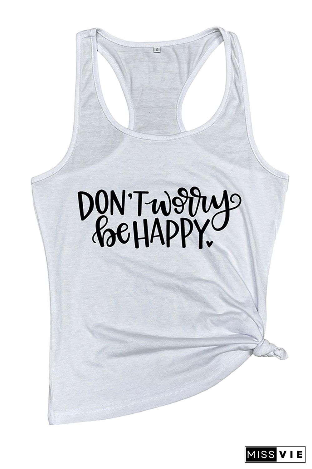 Don't Worry Be Happy Sleeveless Tank Top Wholesale