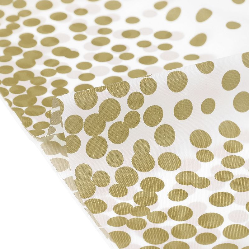 Disposable Plastic Rectangle Printed Gold Domes Dining Parties Table Covers 6 Pcs， 54 X 108