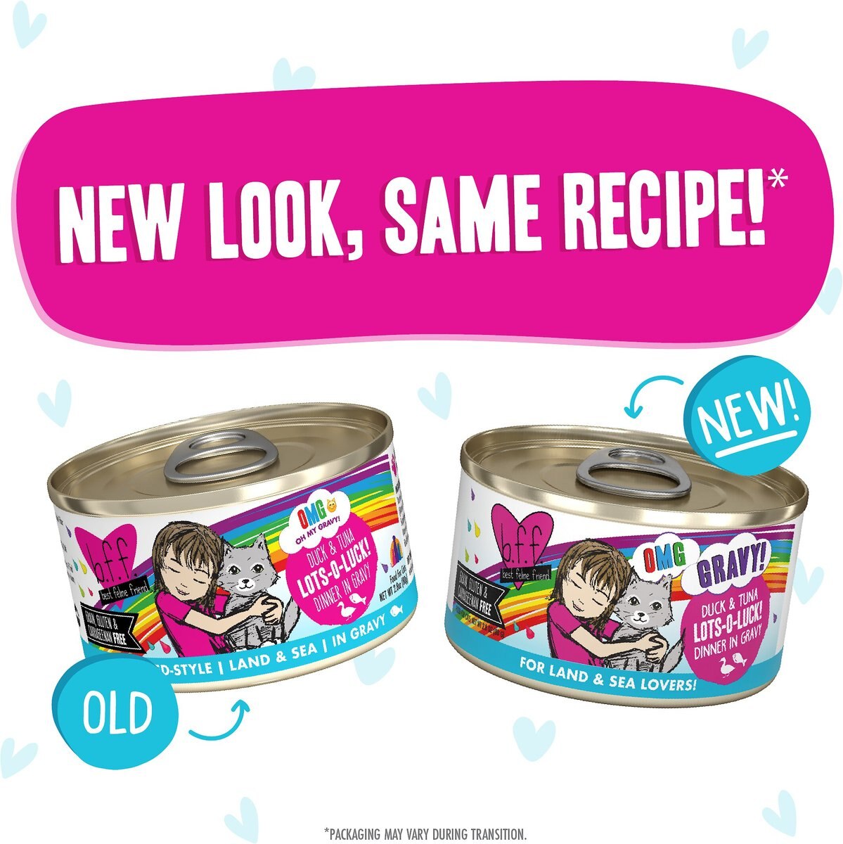 BFF OMG Lots-O-Luck! Duck and Tuna Dinner in Gravy Grain-Free Canned Cat Food