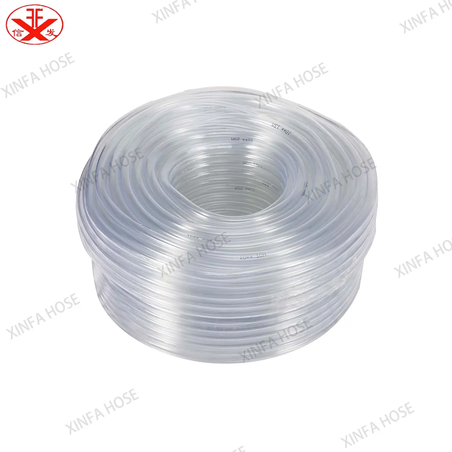 PVC transparent hose pipe PVC clear hose fluid hose 1inch