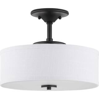 Progress Lighting Inspire Collection Graphite Integrated LED Semi-Flush Mount P350134-143-30