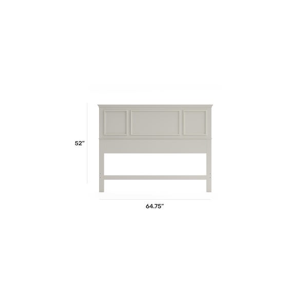 Naples Off-White Queen Headboard - - 35166859