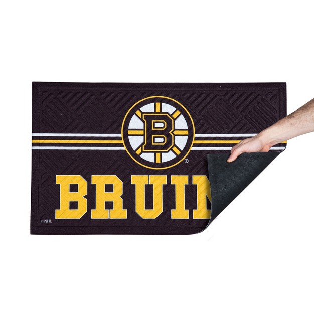 Embossed Mat Cross Hatch Boston Bruins