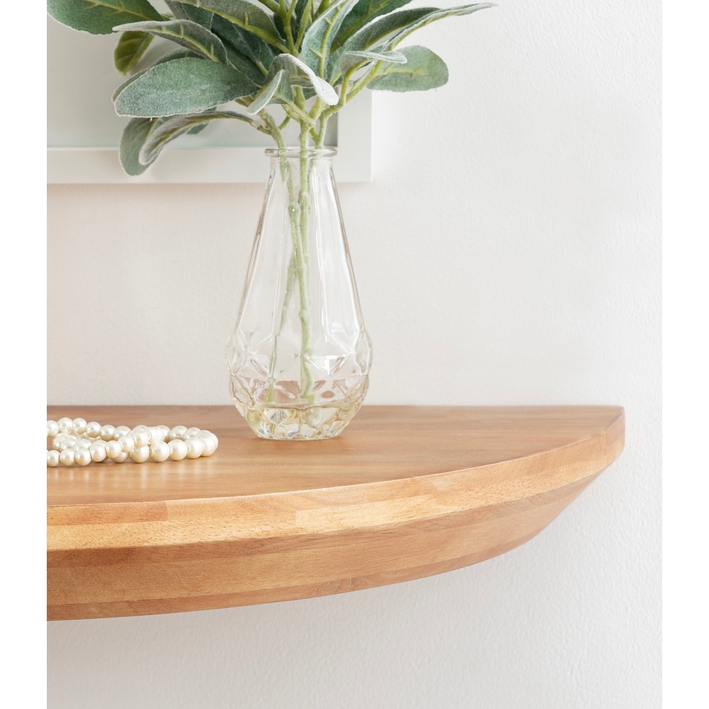 Kate and Laurel Colter Wood Floating Table Shelf