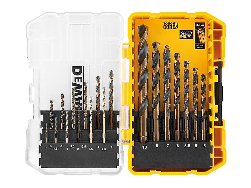 DeWALT DT70728 Black and Gold HSS Drill Set， 19 Piece DT70728-QZ