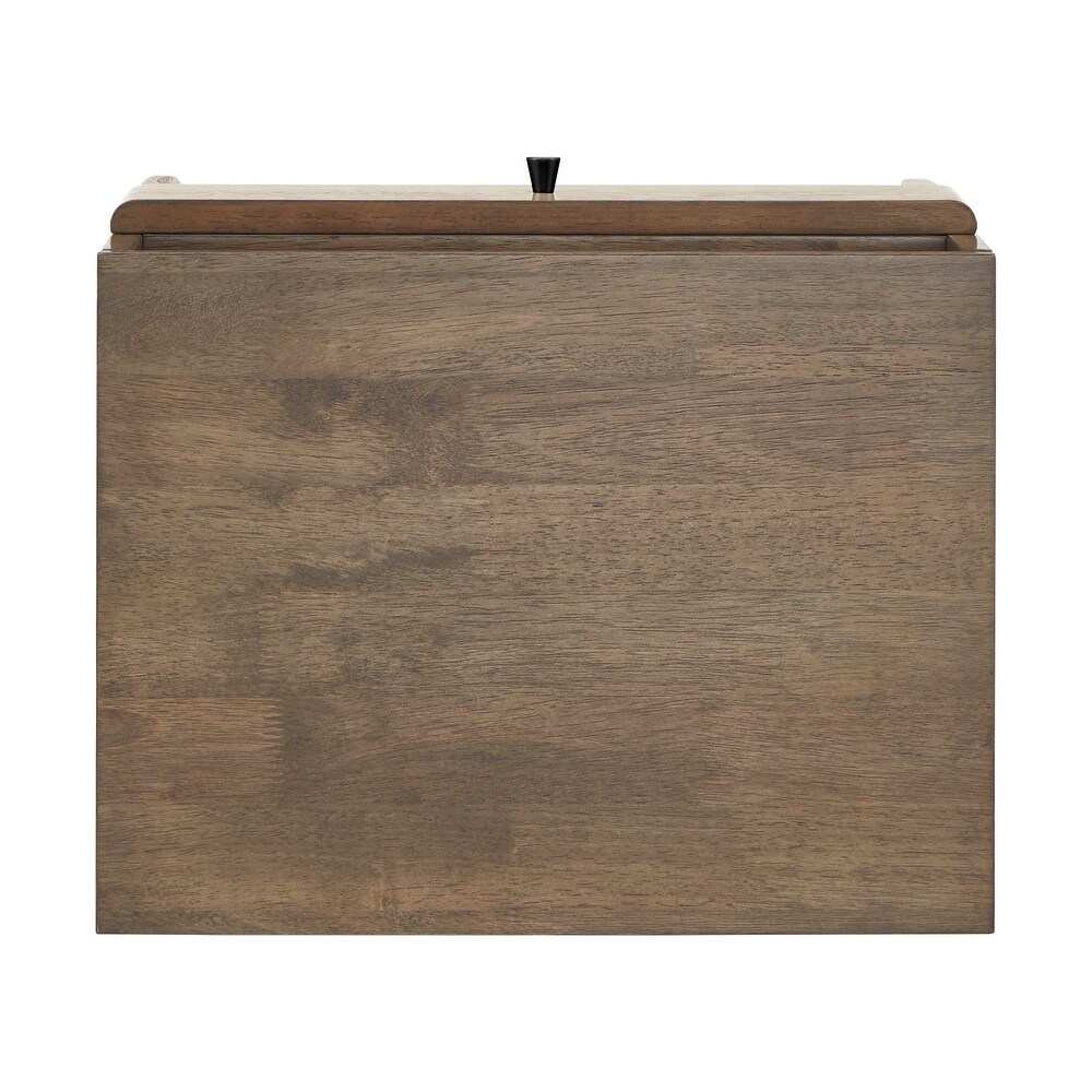 Ozan Walnut Finish 1 drawer Nightstand by iNSPIRE Q Modern