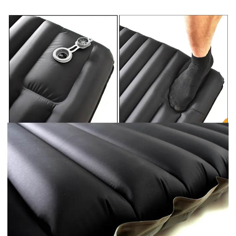 Inflatable Mattress Outdoor Tent Sleeping Mat Thickened Camping Inflatable Mattress Single Moisture Proof Pad