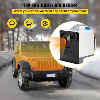 VEVOR Diesel Parking Heater 27297 BTU Diesel Heater with Black LED Switch Diesel Air Heater Fast Heating for Boat ZCJRQXBK8KWXKHYJ1V0