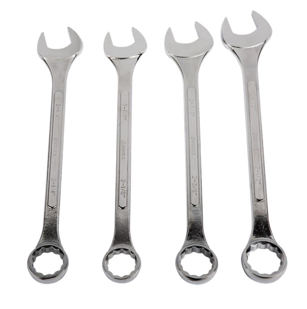 Raised Panel SAE Super Jumbo Combination Wrench Set 4 pc. ;