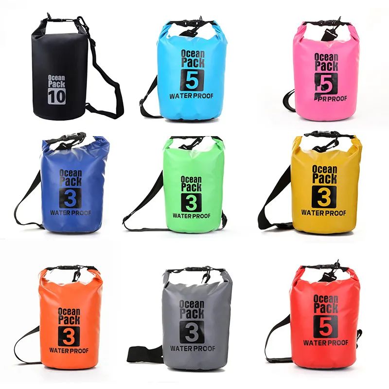 Hiking Camping Water Sports 2L 3L 5L 10L 15L 20L 25L 30L Waterproof Dry Bag Diving bag waterproof hiking backpack