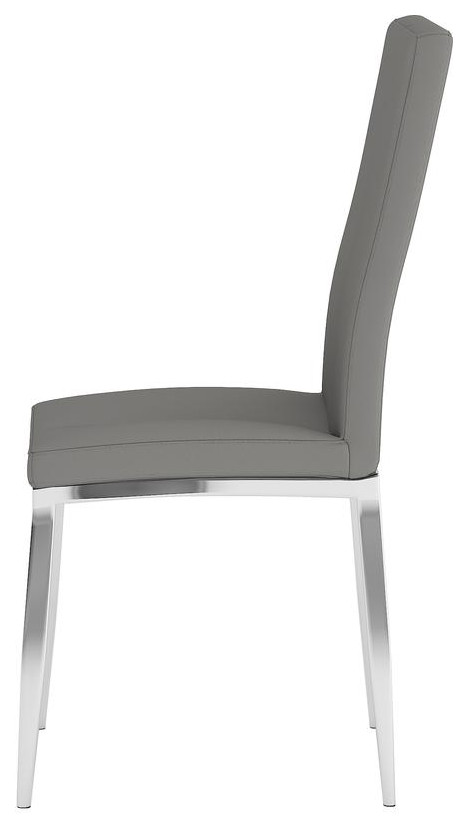 Curved Back Side Chair    Set Of 4  Gray   Contemporary   Dining Chairs   by BisonOffice  Houzz